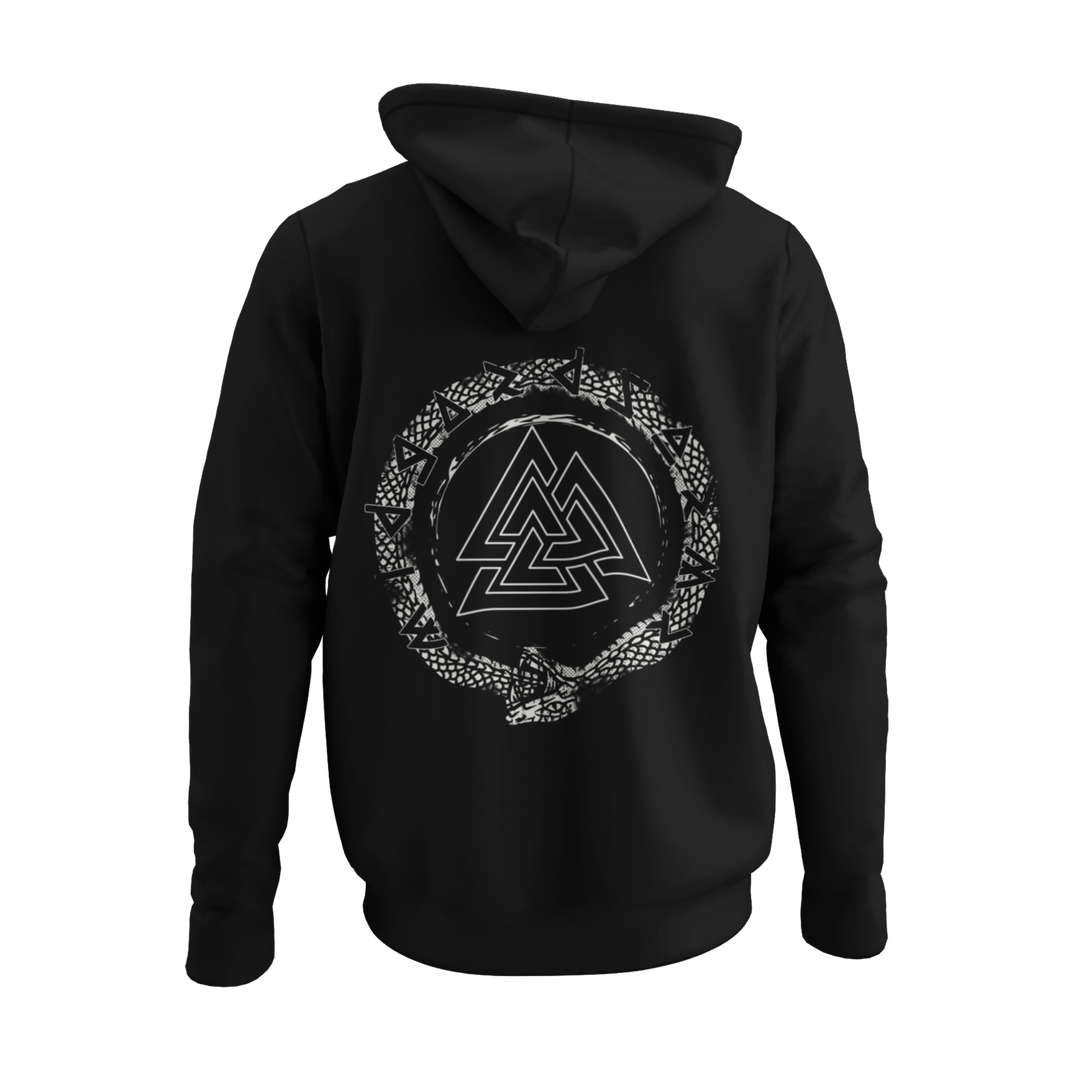Schlange Valknut   - Zip-Hoodie
