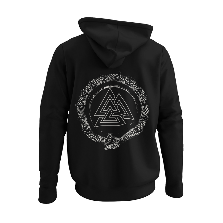 Schlange Valknut   - Zip-Hoodie