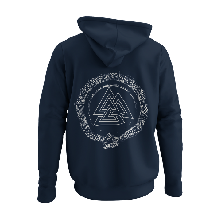 Schlange Valknut   - Zip-Hoodie