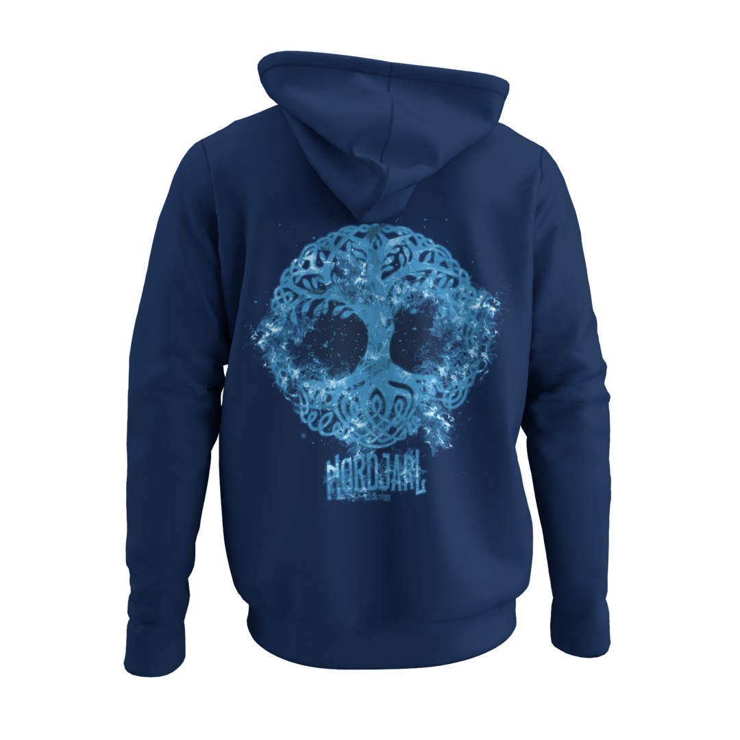 Blue Yggdrasil   - Zip-Hoodie