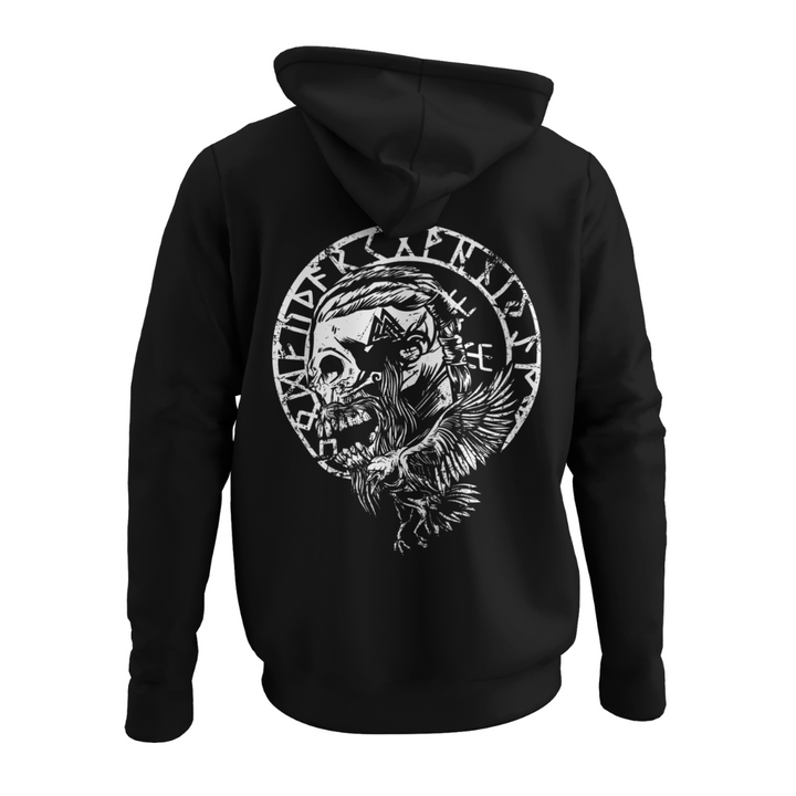 Wikinger Rabe  - Zip-Hoodie