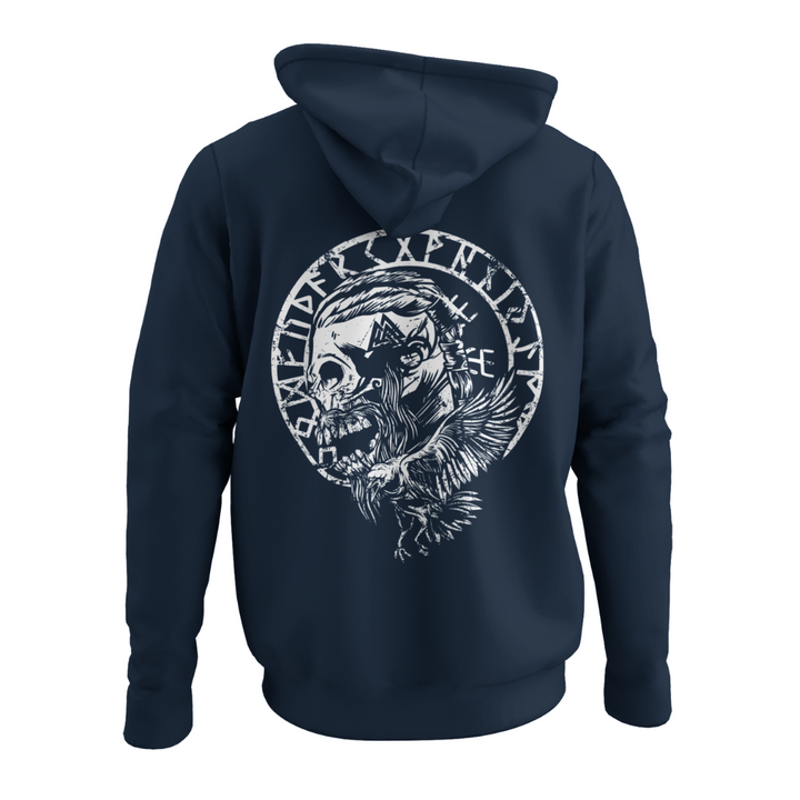 Wikinger Rabe  - Zip-Hoodie