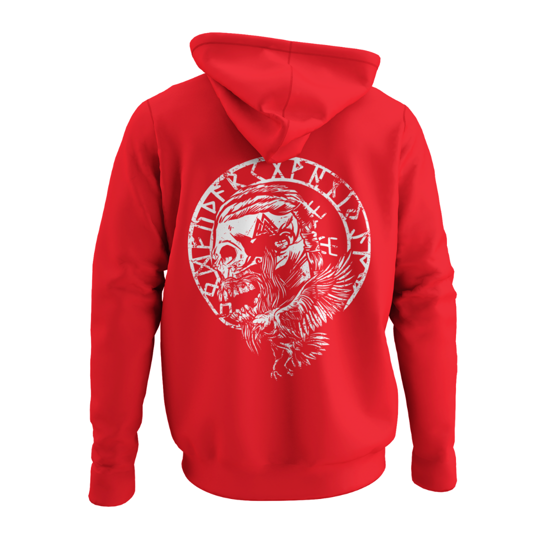 Wikinger Rabe  - Zip-Hoodie