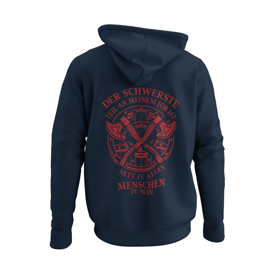 Nett zu allen Menschen   - Zip-Hoodie