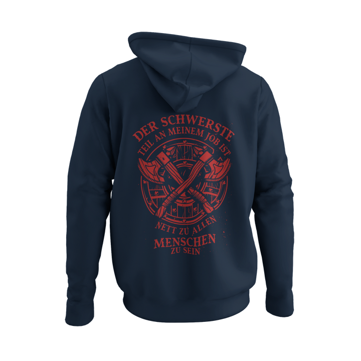Nett zu allen Menschen   - Zip-Hoodie