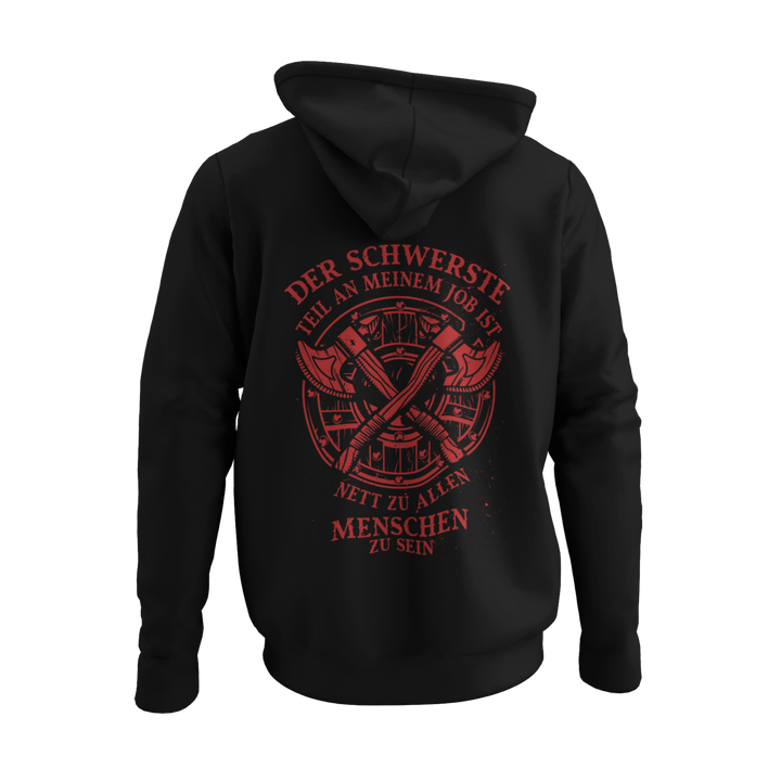 Nett zu allen Menschen   - Zip-Hoodie