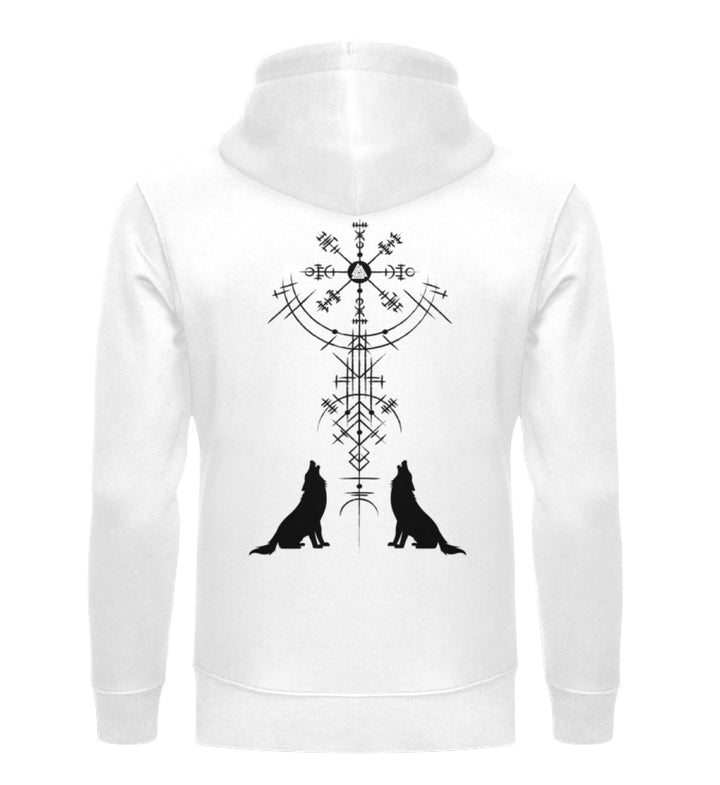 Wölfe Vegvisir  - Unisex Organic Hoodie