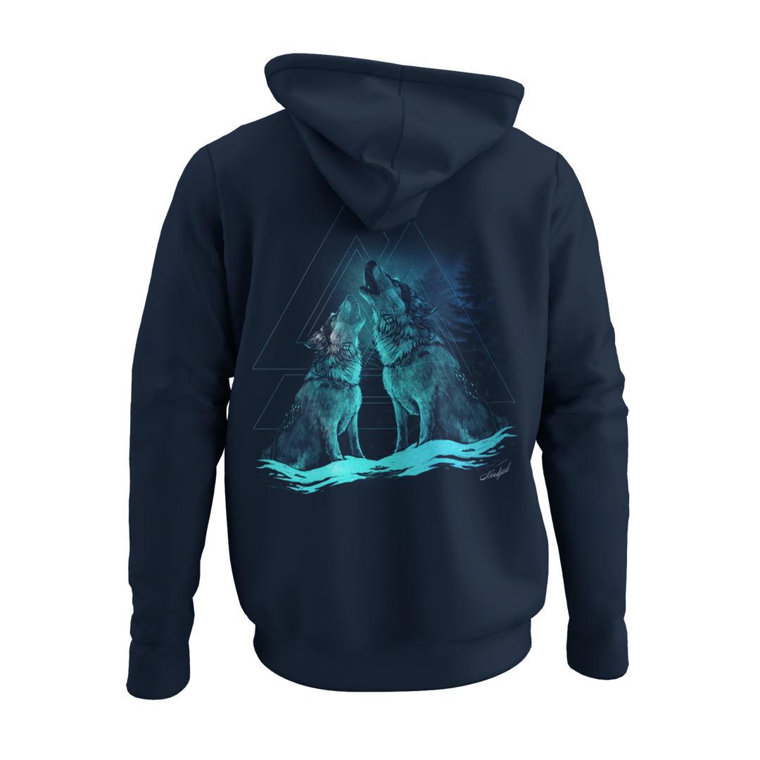 Nordic Wolf   - Zip-Hoodie