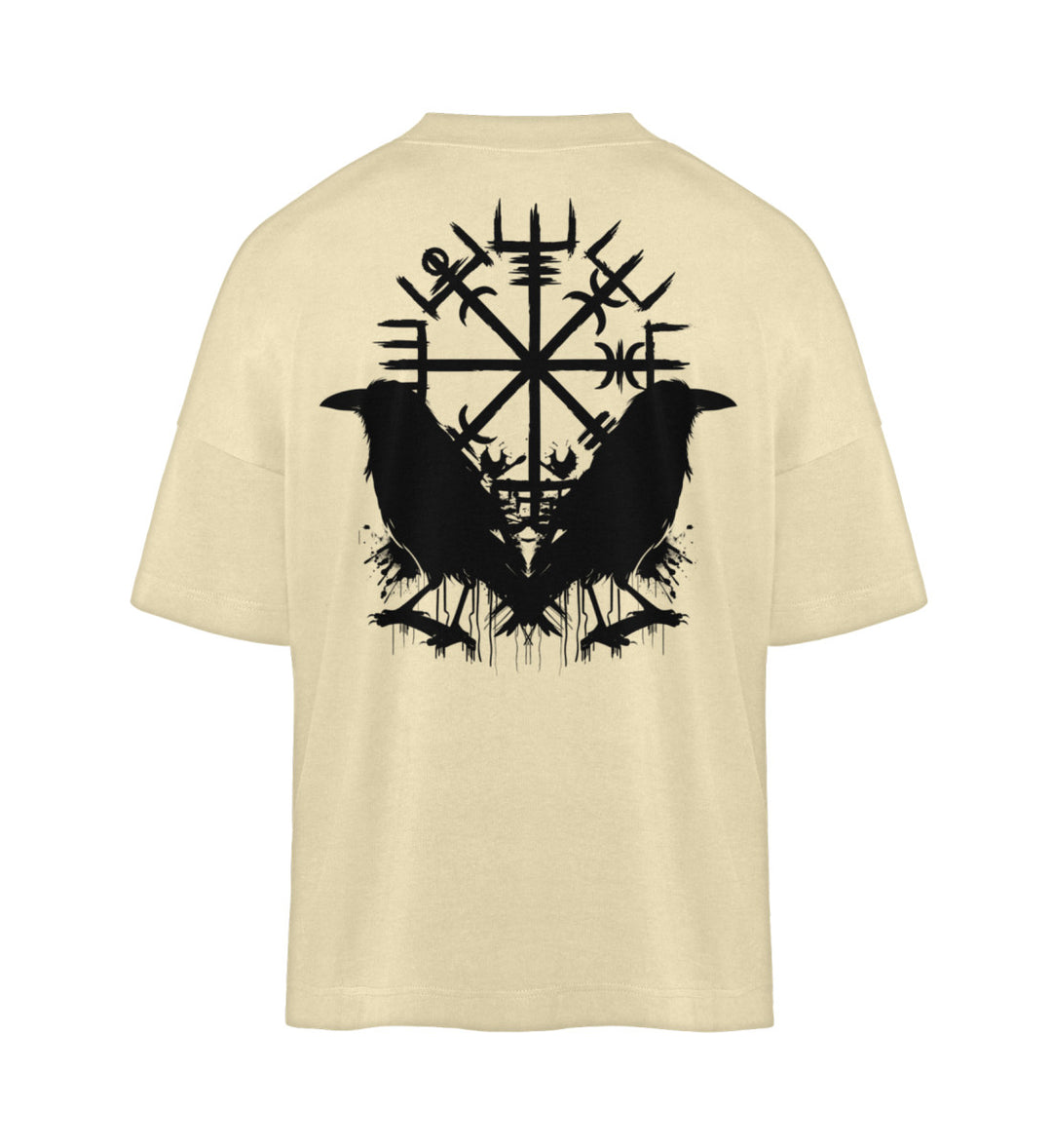 Raben Vegvisir  - Organic Oversized Shirt Backprint