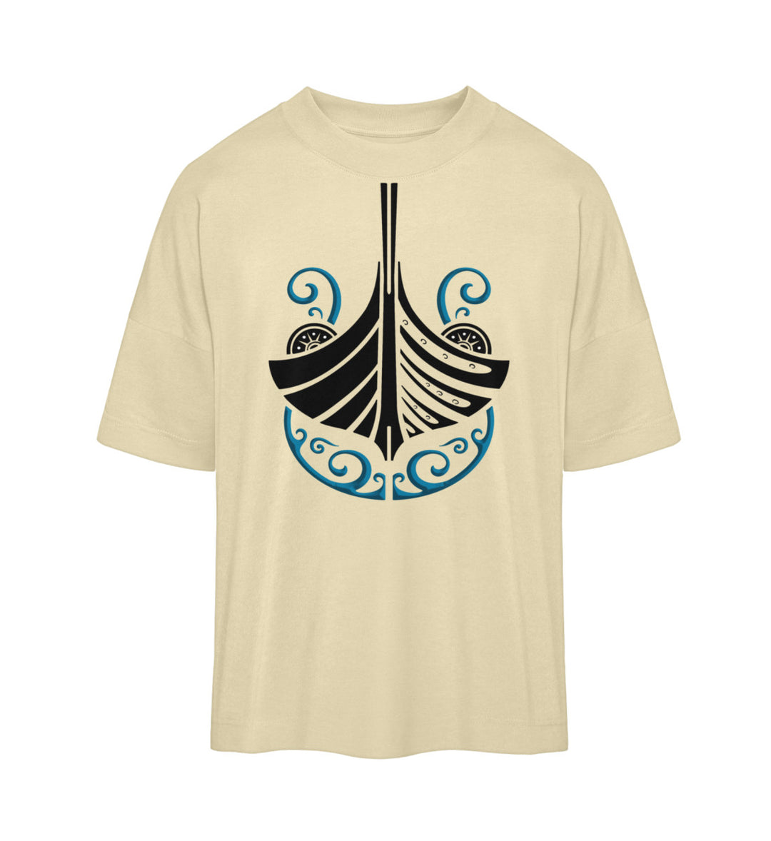 viking ship  - Organic Oversized Shirt