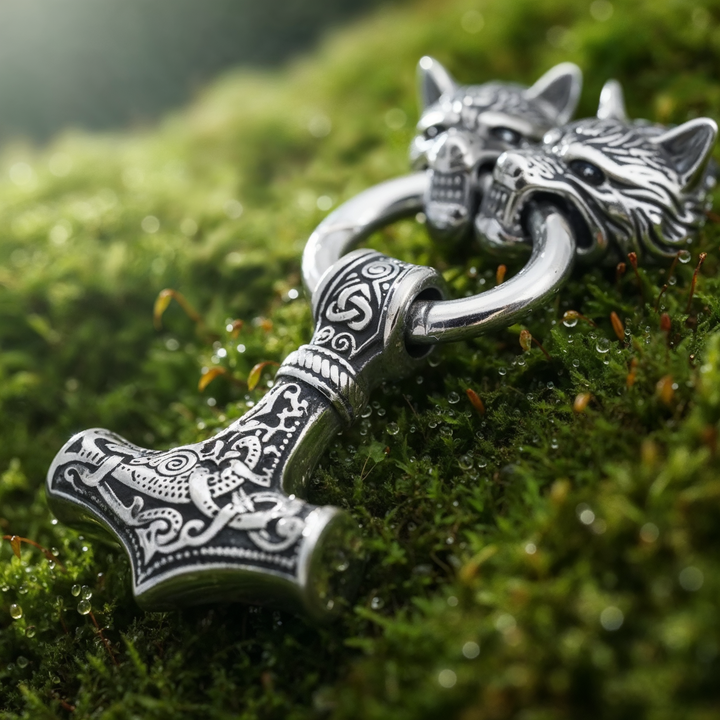 Wolfswächter Mjölnir Kette Nordische Kraft