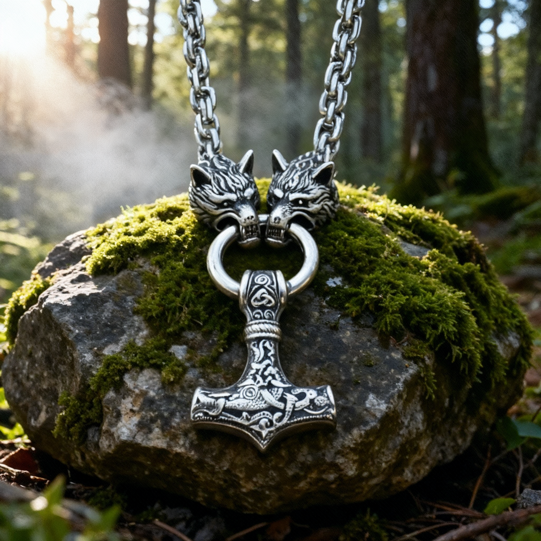 Wolfswächter Mjölnir Kette Nordische Kraft
