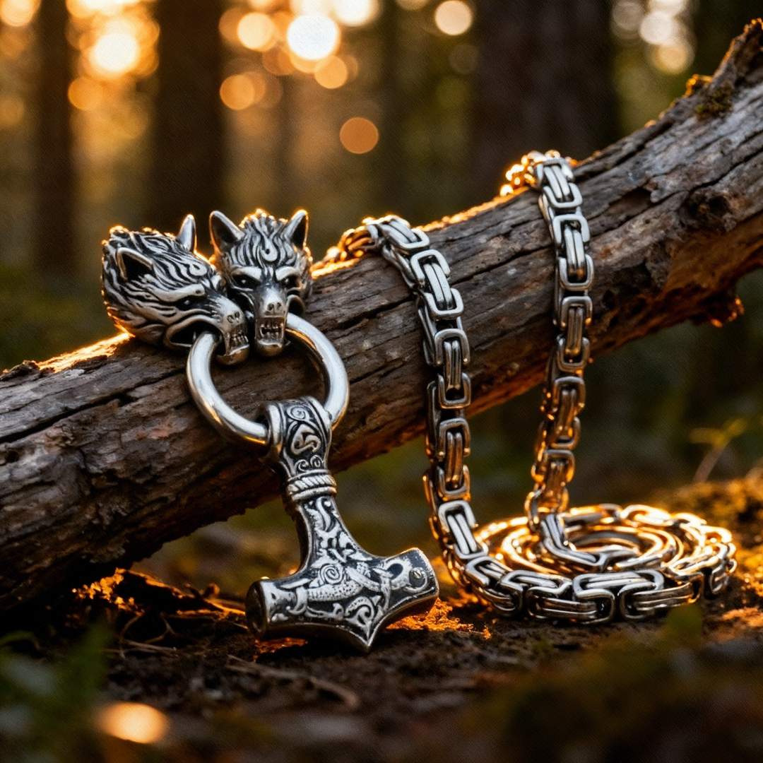 Wolfswächter Mjölnir Kette Nordische Kraft