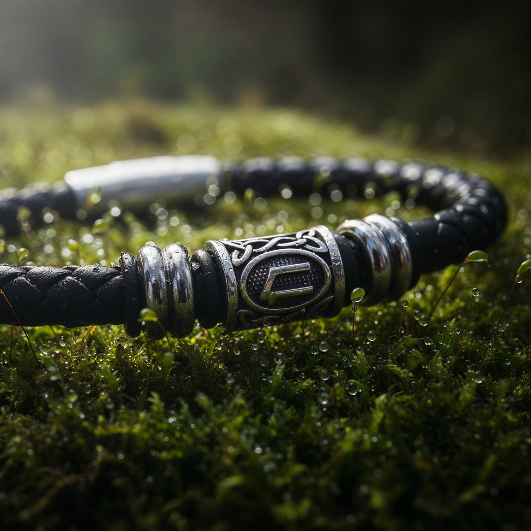 Uruz Lederarmband - Stärke und Gesundheit