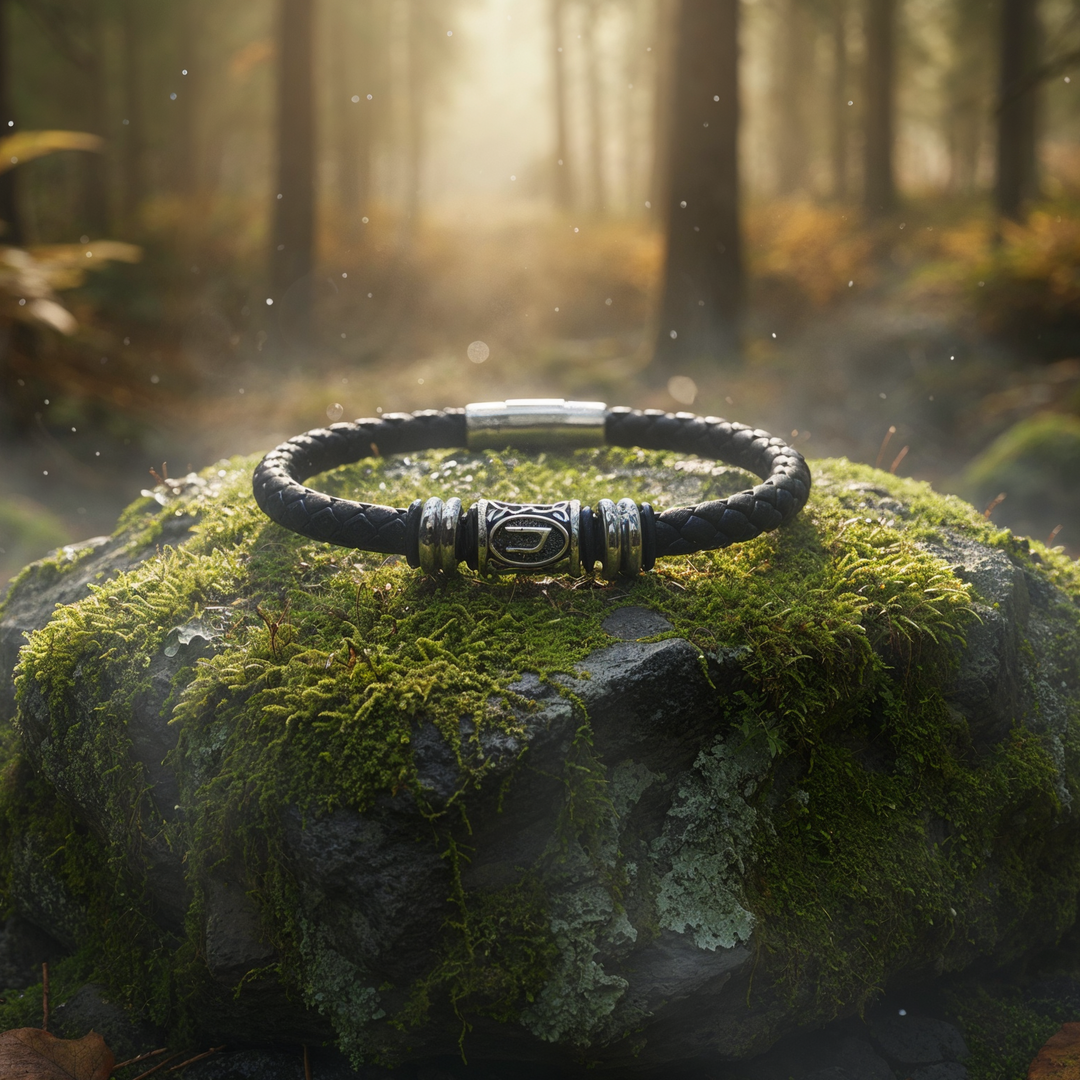 Uruz Lederarmband - Stärke und Gesundheit