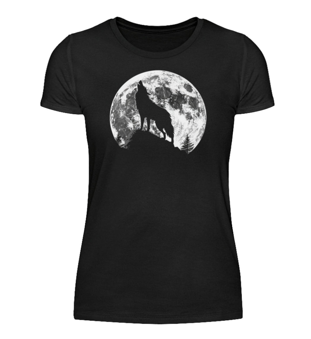 Vollmond Wolf - Damenshirt