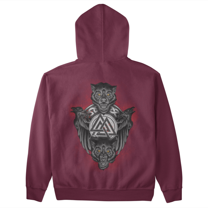 Raben Wölfe   - Unisex Kapuzenpullover Hoodie