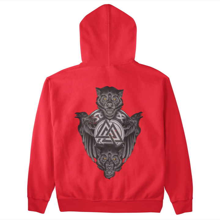 Raben Wölfe   - Unisex Kapuzenpullover Hoodie