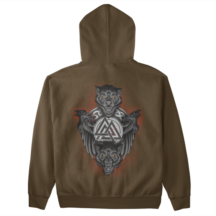 Raben Wölfe   - Unisex Kapuzenpullover Hoodie