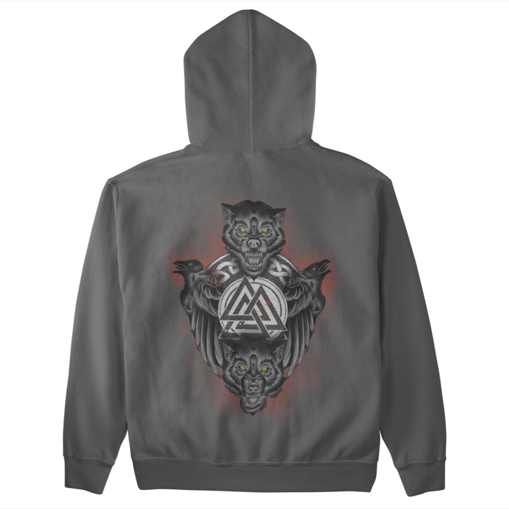 Raben Wölfe   - Unisex Kapuzenpullover Hoodie