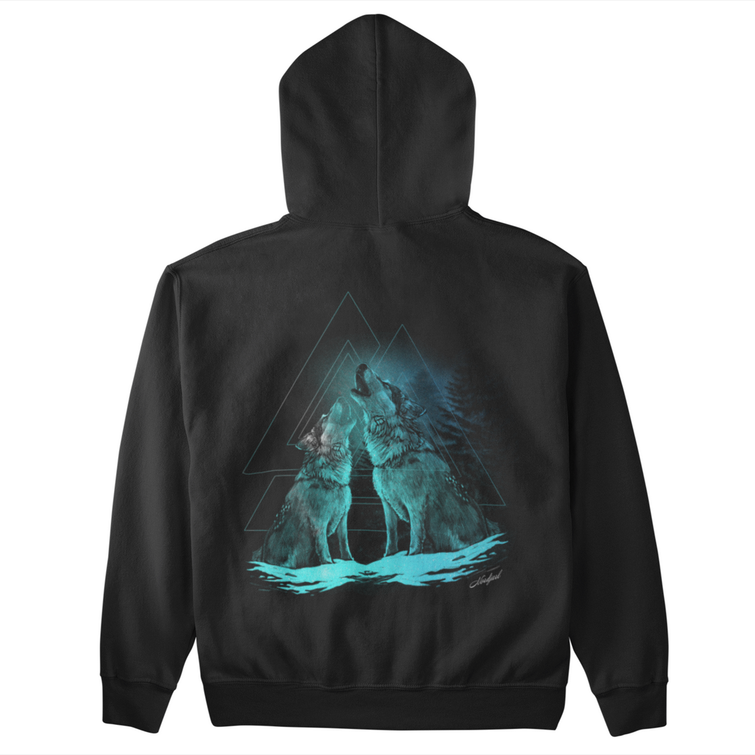 Nordic Wolf  - Unisex Organic Hoodie