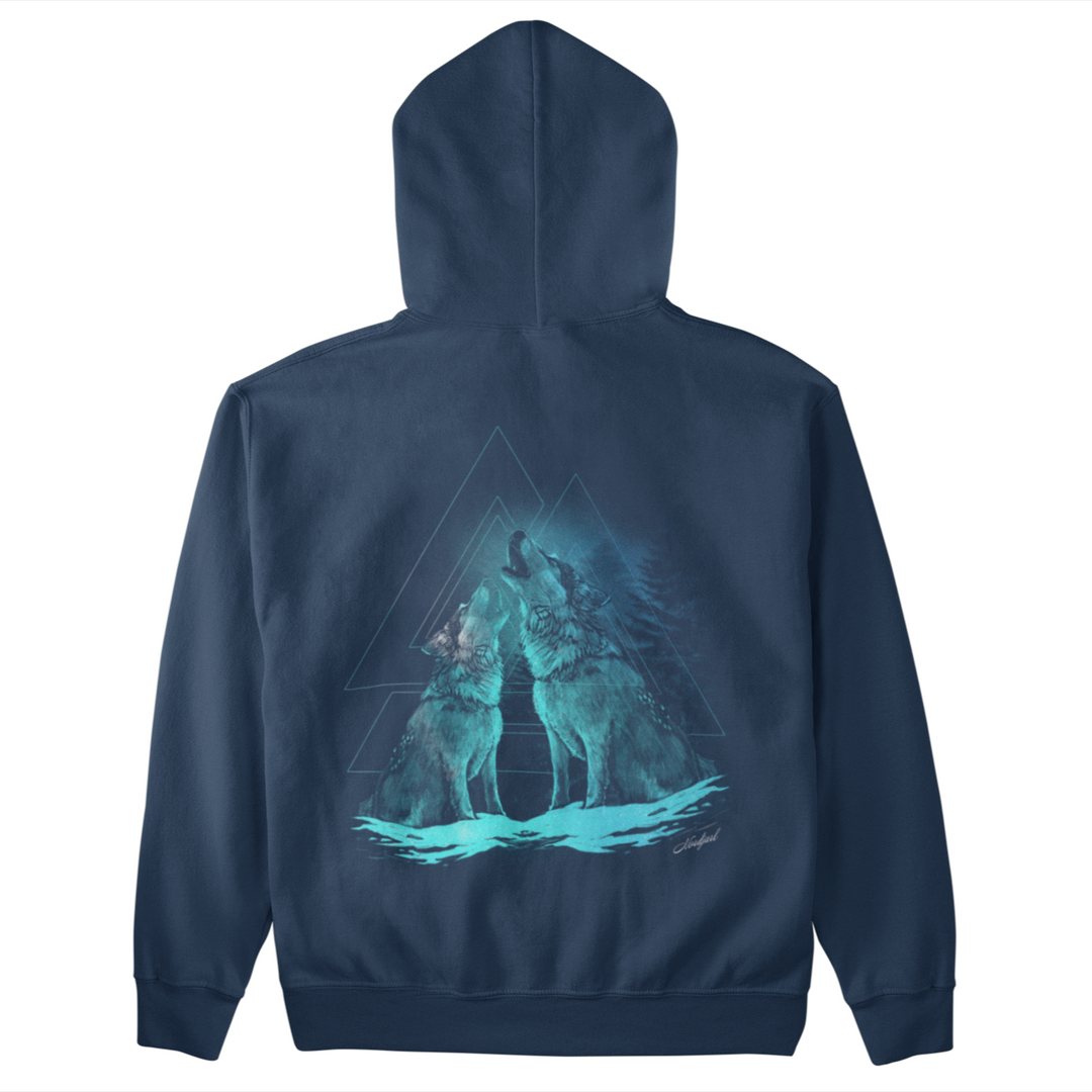 Nordic Wolf  - Unisex Organic Hoodie