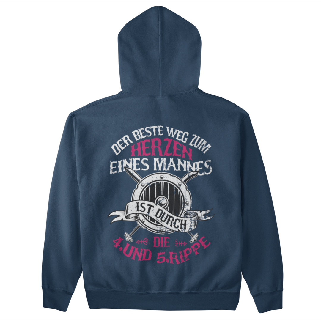 Der Beste Weg zum Herzen eines Mannes  - Unisex Organic Hoodie