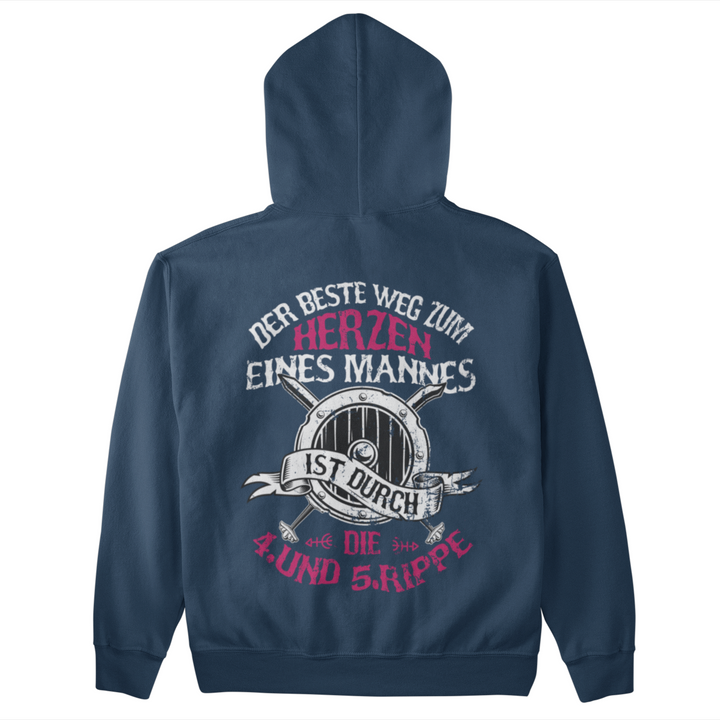 Der Beste Weg zum Herzen eines Mannes  - Unisex Organic Hoodie