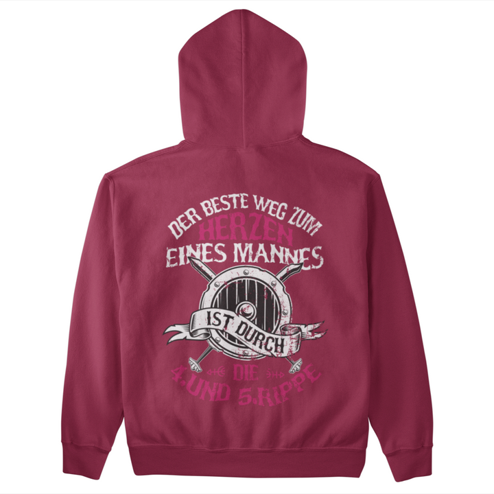 Der Beste Weg zum Herzen eines Mannes  - Unisex Organic Hoodie
