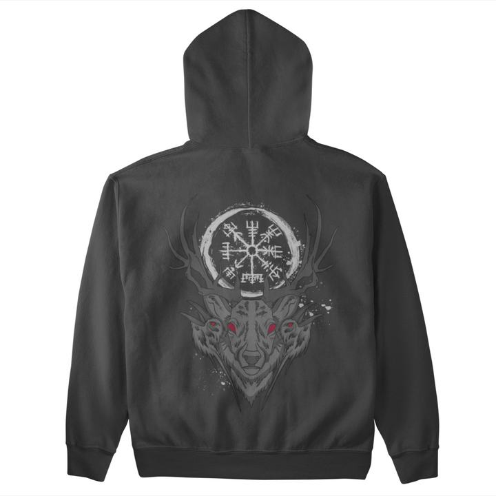 Viking Deer  - Unisex Organic Hoodie