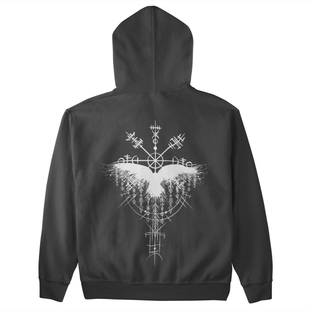 Rabe Vegvisir  - Unisex Organic Hoodie Backprint