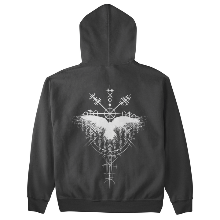 Rabe Vegvisir  - Unisex Organic Hoodie Backprint