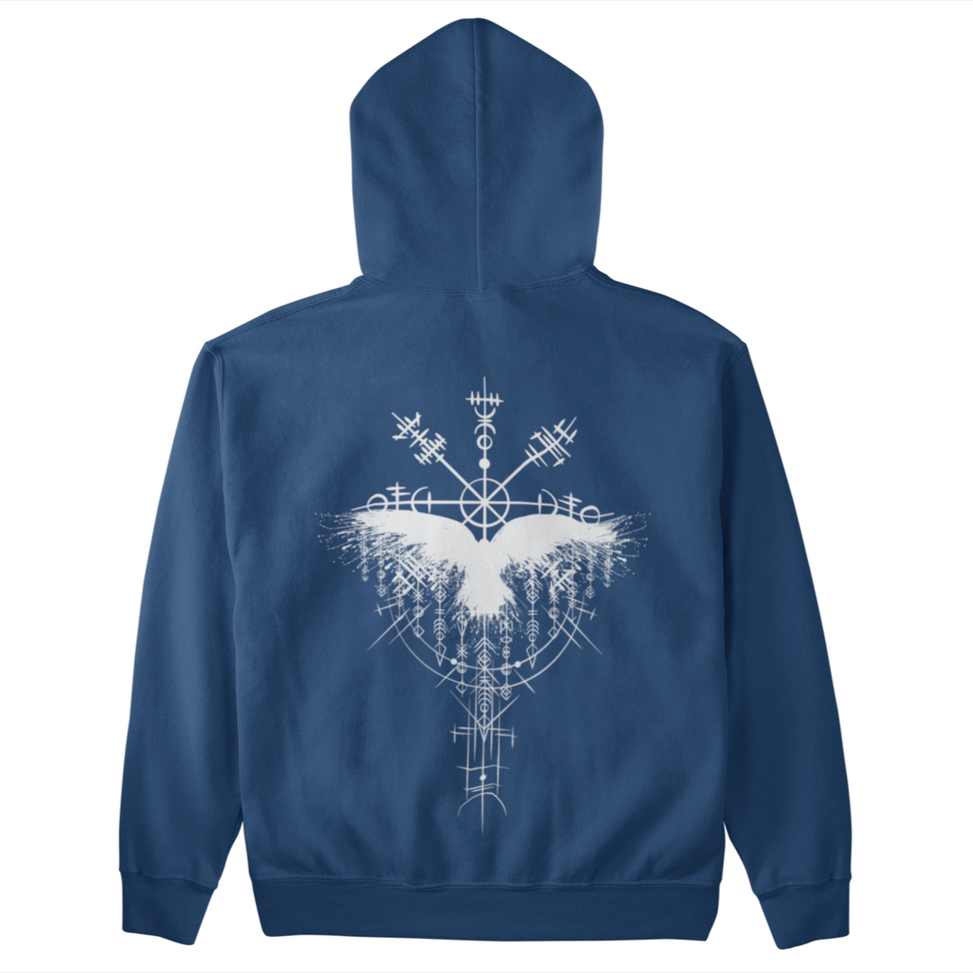 Rabe Vegvisir  - Unisex Organic Hoodie Backprint