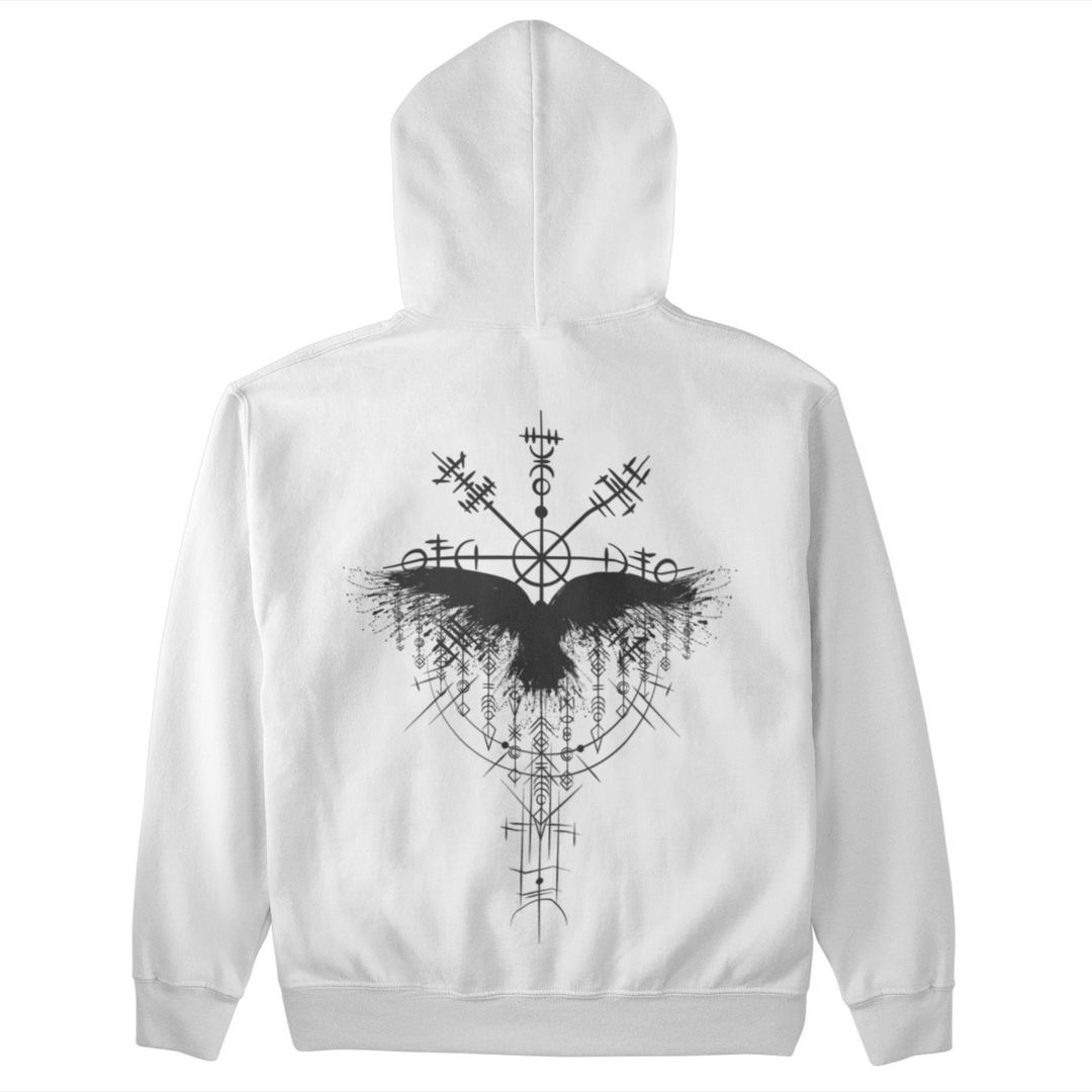 Rabe Vegvisir  - Unisex Organic Hoodie Backprint
