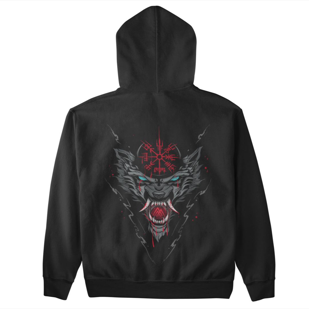 Fenrir Valknut  - Unisex Organic Hoodie
