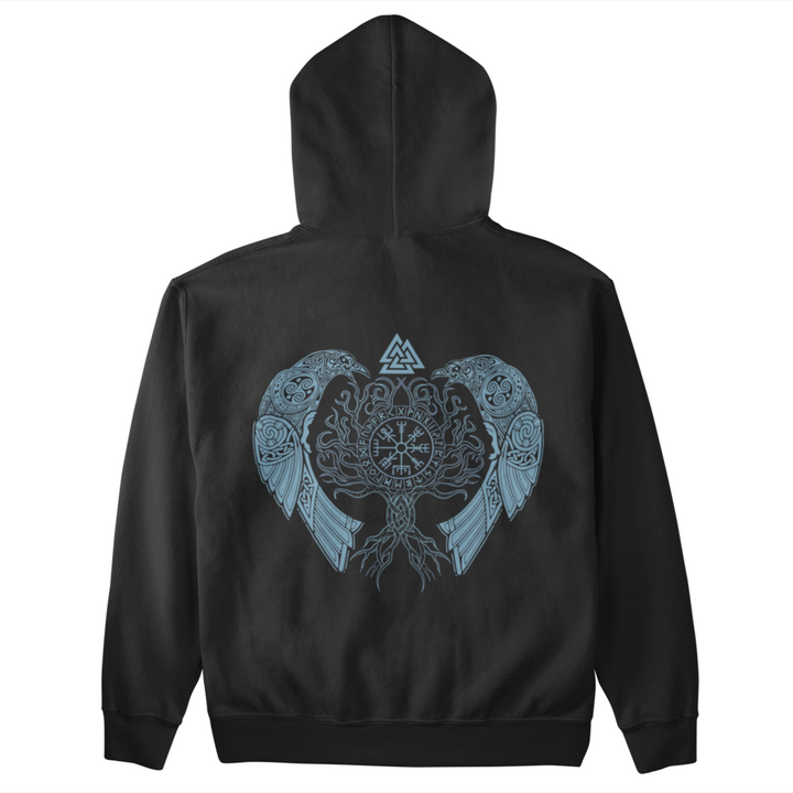 Yggdrasil Raben   - Unisex Kapuzenpullover Hoodie