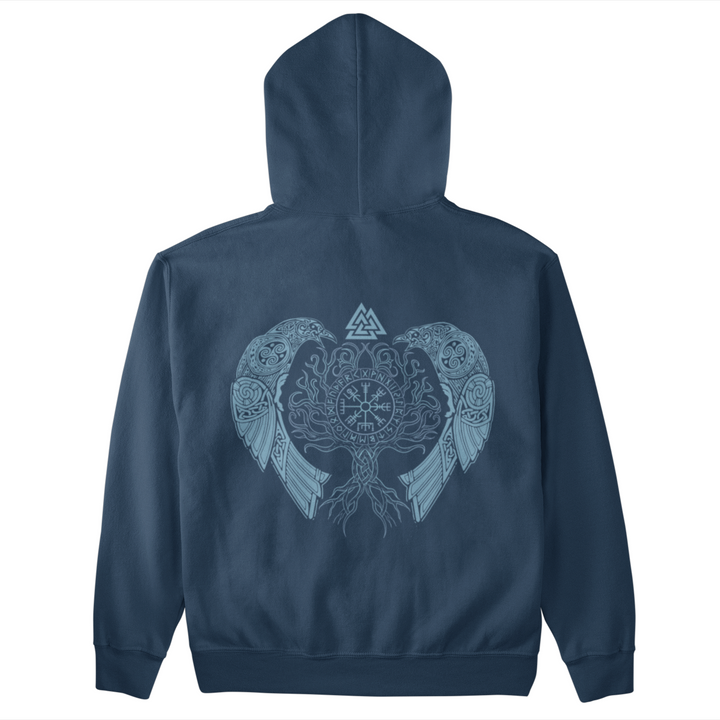 Yggdrasil Raben   - Unisex Kapuzenpullover Hoodie