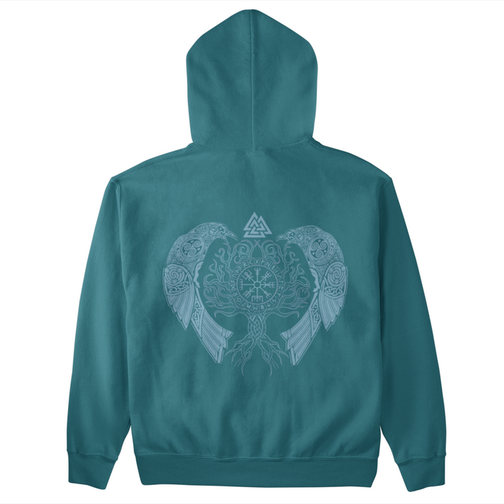 Yggdrasil Raben   - Unisex Kapuzenpullover Hoodie