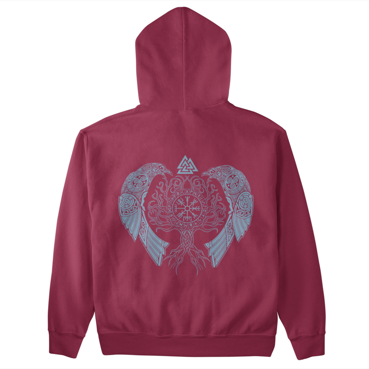 Yggdrasil Raben   - Unisex Kapuzenpullover Hoodie