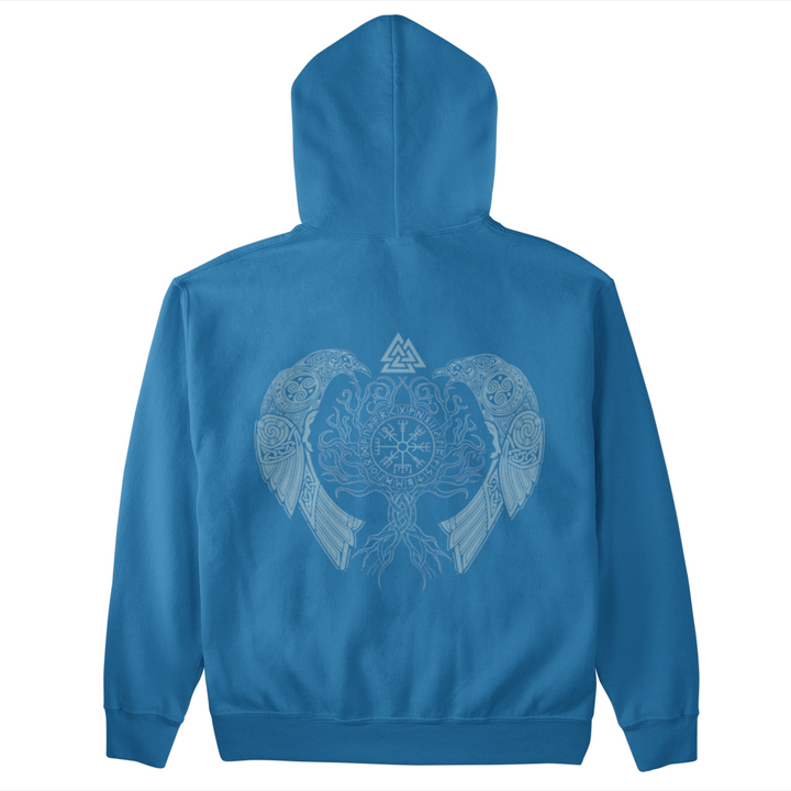 Yggdrasil Raben   - Unisex Kapuzenpullover Hoodie