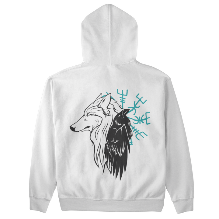 Wolf Raven  - Unisex Organic Hoodie