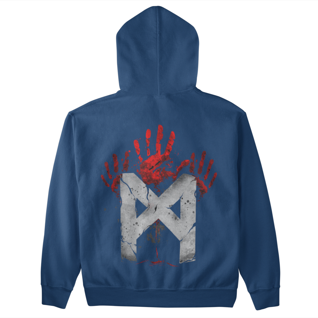 Mannaz Rune   - Unisex Organic Hoodie