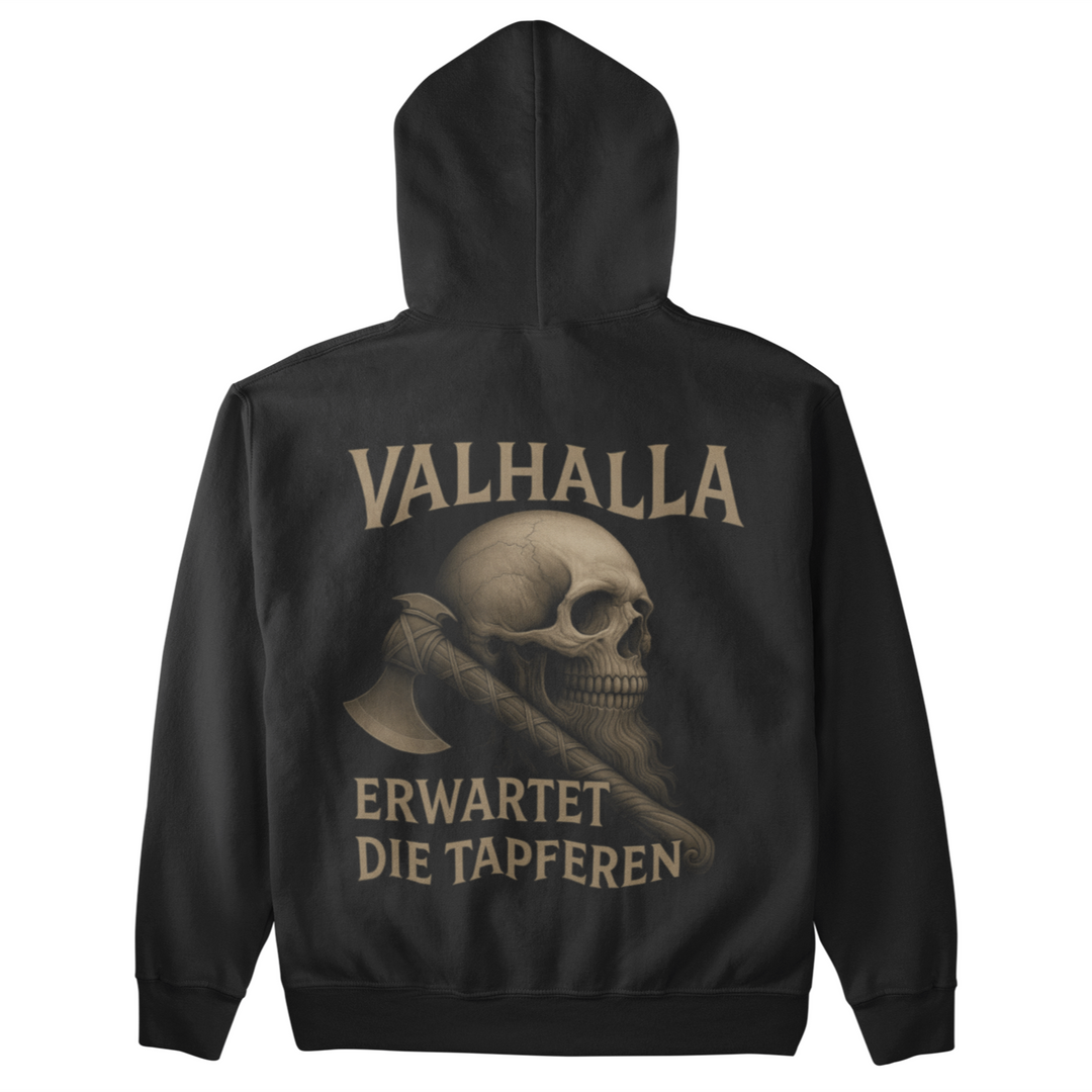 Valhalla erwartet die Tapferen - Unisex Hoodie