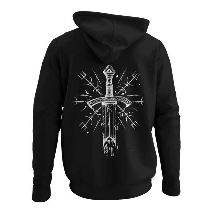 Vegvisir sword  - Zip-Hoodie