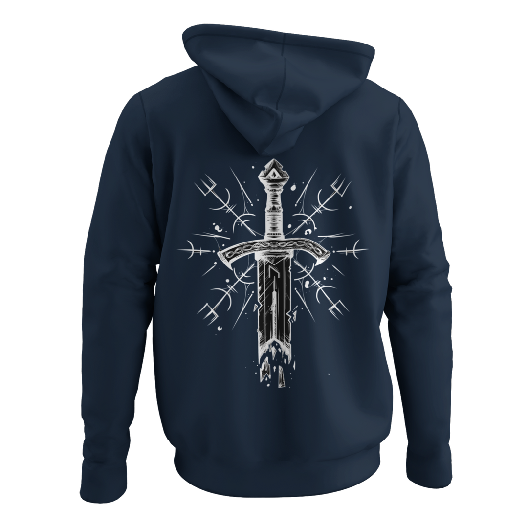 Vegvisir sword  - Zip-Hoodie