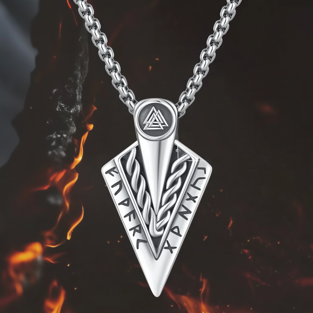 Runenspeer 925 Silber Silberkette