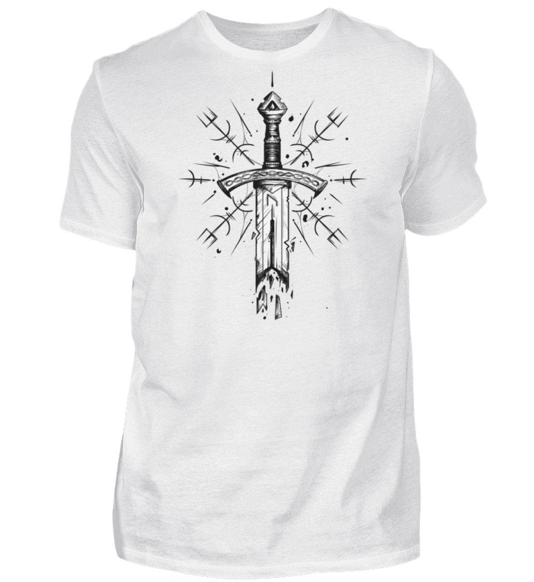 Vegvisir Sword - Herren Shirt