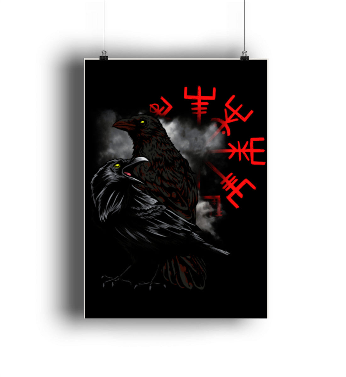 Hugin & Munin Poster Hochformat nordjarl.de Nordjarl