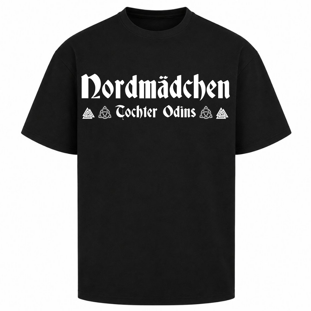 Nordmädchen - Oversized Shirt - Schwarz