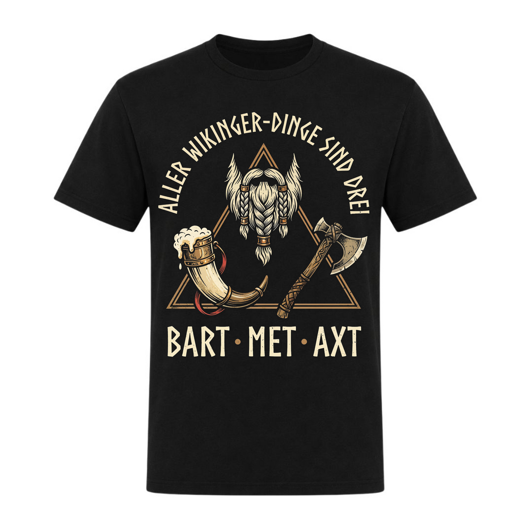 Bart Met Axt - Unisex T-Shirt - schwarz